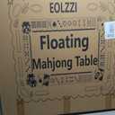 31.5" Large Floating Mahjong Table for Pool, Waterproof Thick Stable Pool Game Table, Floating Board Pool Game Tray Ideal for Friends Gatherings, Pool Summer Party, Green, 32" Large