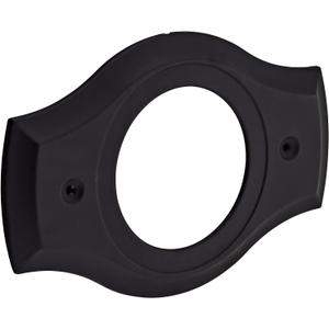 Renovation Shower Cover Plate for 2-Handle or 3-Handle to 1-Handle Shower Updates, Matte Black