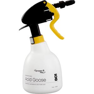 Sprayers Plus 801 Acid Trigger Sprayer, Heavy Duty Chemical Resistant Bottle for Muriatic Acid, Rust Removal & Aluminum Brightening, Professional Acid Sprayer 316 Stainless Steel Spring,1.44Litres