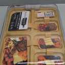 Farberware Build-A-Board Bamboo Cutting Board with Built-In Compartments & Clear Locking Lid, Black Handles  Charcuterie, Snack Tray, Food Prep and Serving Platter