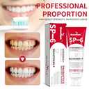 2 x 2025 New Sp-6 Probiotics Whitening Toothpaste-Fluoride-Free, Enhanced Formula with 6 Probiotics for Gum Care & Fresh Breath, Fresh Mint Flavor(1PC)Red