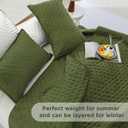 Andency Green King Size Quilt Bedding Set (106x96 Inch), 3 Pieces Soft Lightweight Bedspread Coverlet, Boho Summer Quilt King Size for All Season(1 Quilt, 2 Pillow Shams)