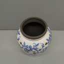 Vintage Blue and White Vase Porcelain Flower Vase Ceramic for Home Decor Rustic 9.7" H (Large)