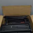 Double Rods Clothes Rack Clothing Rack with 4 Tier Storage Shelves Clothes Rack for Hanging Clothes Multifunctional Heavy Duty Clothes Organizer with Hooks for Bedroom,Wardrobe Closet,Shop,Black