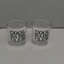 2 Pcs Christmas Daddy's Sippy Cup Whiskey Glass Set in Gift Box for New Dad Father 10 oz Drinking Cups for Xmas Father's Day Birthday