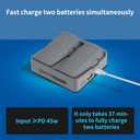 Two-Way Charging Hub for DJI NEO 2,Portable Dual Battery Charger Support PD Fast Charging for DJI NEO 2 Battery Accessories (for NEO 2)
