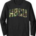 HBCU Black History Camo HBCU Long Sleeve T-Shirt, Larg