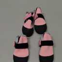 Dog Shoes, Outdoor Dog Boots Non-Slip Waterproof Dog Booties for Medium to Large Dogs 4Pcs for Winter Snowy Day, Summer Hot Pavement with Rugged Sole Pink (Size 2: 2.4''x1.7'')(L*W) for 14-27 lbs)