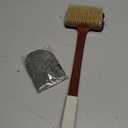 ICANdOIT Exfoliation Set-17.71 Inch Boar Bristles Back Scrubber Bath Brush,Shower Brush with No-Slip Curved Handle,Dual-Sided Face Exfoliation Glove