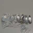 KOOFIZO 10 Pack 3 Inch Bin Cup Drawer Pulls Polished Chrome Cabinet Handles Chrome Cabinet Pulls for Kitchen Cabinets Drawer Dresser Cupboard Bedroom Bathroom