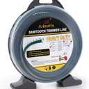 A Anleolife 1-Pound Heavy Duty Sawtooth 140-mil-by-108-ft Dual Core String Serrated Trimmer Line Donut for Walk Behind Wheeled Mowers with Built-in Line Cutter