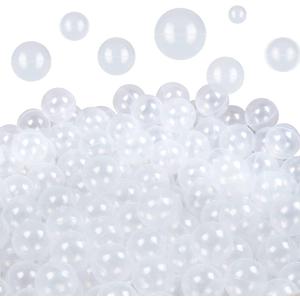 TRENDBOX Ocean Ball (Ship from USA) for Babies Kids Children Soft Plastic Birthday Parties Events Playground Games Pool (Transparent)