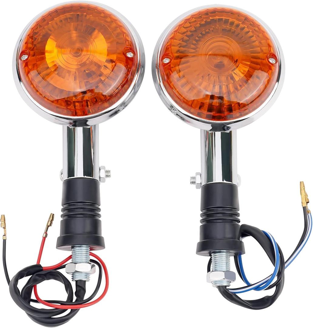 AHL Turn Signal Indicator Light Compatible with:Yamaha V Star 650 1998-2004/Virago 1000 1984-1985/Virago 1100 1986 1987 1988-1999/Virago 250 1995 1996 1997 1998 1999 2000 2001 2002 2003 2004 2005 2006