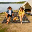 2-Person Portable Beach Lounge Chair with Carry Bag - Lightweight Outdoor Picnic Mat with Back Support for Beach Picnic Concerts Camping & Park (Camouflage Pattern), Oversized