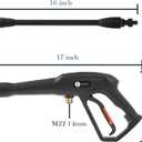 JOEJET High Pressure Washer Replacement Gun with Jet Wand and 5 Spray Nozzle Tips, Compatible with Some Karcher, Ryobi, Powerstroke Electric Power Washer