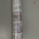 LUTE Reeded Glass Window Privacy Film, Frosted Glass Film, Removable 3D Decorative Decals Sun Blocking Anti UV Door Window Cover, No Glue Static Cling Vinyl for Bathroom Home Office, 17.5" x 78.7"