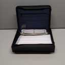 Forevermore Portfolios Portfolio Organizer - 3 Ring Binder with Notepad - 1.5 Inch Rings - Zippered Storage Pockets for Papers, Travel Documents, Presentation Folder, Cards, Passport, Tickets - Blue