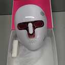 Yahi Red Light Therapy for Face and Neck, Rechargeable and Ergonomic Design for Home & Travel, Cordless Face Mask Light Therapy, White