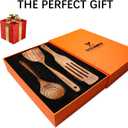 Wooden Spoons for Cooking,12 Pack Wooden Utensils for Cooking Wooden Cooking Utensils Wooden Kitchen Utensils Set Natural Teak Wooden Spatulas for Cooking