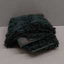 Smiry Luxury Chenille Bathroom Rugs 34x21, Extra Soft and Absorbent Shaggy Bath Mat, Machine Washable, Non-Slip Plush Carpet Runner for Tub, Shower, and Floor, Home Decor Accessories, Green