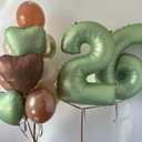 2 x Number 6 Balloon 40 Inch, 6 7 Six Seven Birthday Decorations, 6th Birthday Balloon for Boy Girl, Olive Green 16 60 61 65 Numbers Balloons Graduations Anniversary Supplies