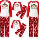 Matching Christmas Pajamas for Family Sets Holiday Jammies Sleepwear Christmas Pjs for Women Men Couples (XL)