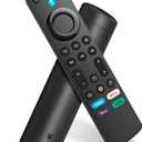 Replacement-Remote with Voice Compatible with All FireSeries-Stick, TV Stick(2nd Gen/3rd Gen/HD/4K/Lite/4K Max), TV Cube & Smart TV 3rd Gen, and for Insignia/Pioneer/Hisense Smart TV