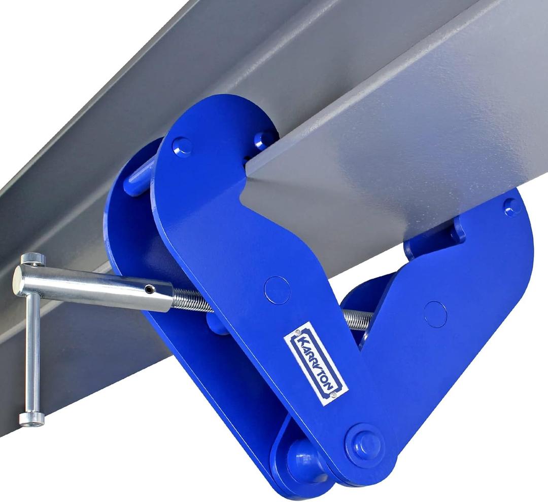 Beam Clamp 11000LB/5Ton,for Lifting & Rigging, 3.1-12.6Inch Beam Flange Width I-Beam Lifting Clamp Heavy-Duty Lifting with Hoist for Construction,Industrial,Home and Garage