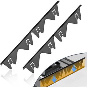 Stove Gap Covers Stainless Steel, Stove Gap Filler Extendable Length 13.8" to 27.5", Width 0.79" Oven Gap Filler, Heat Resistant Guard Between Stove Top & Counter (2 Pack)