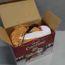 5FT Christmas Inflatable Outdoor Decoration, Gingerbread Man in Coffee Mug Blow Up LED Light Christmas Inflatables Yard Decorations with Build-in LEDs for Indoor Outdoor Garden Party Lawn Xmas Decor