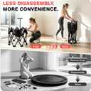 HXD-ERGO Rebounder Trampoline for Adults with Handle, 42''/48''
