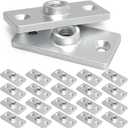 20 Pcs Ceiling Flange Hangers for 3/8 in. Threaded Rod DIY Plumbing, Industrial Decor Project, Galvanised Ceiling Flange Hanger Plate