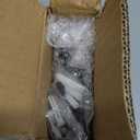 Hamiledyi 2 Pack Wall Mounted Elevated Dog Bowls - Adjustable Height Stainless Steel Raised Food & Water Bowls with Collapsible Stand for Medium & Large Dogs & Cats (M)