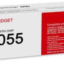 1 Pack 055 3016c001 Black Toner Cartridge: Compatible CRG-055 Replacement for Canon i-SENSYS LBP660 MF740 Series ImageClass LBP660C LBP664Cdw LBP664Cx MF740C MF741Cdw MF743Cdw MF746Cdw Series Printer