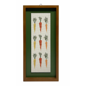 Framed Carrot Poster Canvas Print Art set of 2