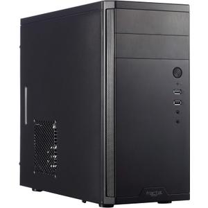 Fractal Design Core 1100 - Mini Tower Computer Case - mATX - High Airflow and Cooling - 1x 120mm Silent Fan Included - Brushed Aluminium - Black