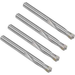 uxcell Cemented Carbide Twist Drill Bits 9mm Metal Drill Cutter for Stainless Steel Copper Aluminum Zinc Alloy Iron 4 Pcs
