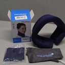 Velpeau Neck Brace for Neck Pain and Support -Soft Cervical Collar for Sleeping in Bed, Snoozing, Sleeping Upright, Anti-Snoring, Sleep Apnea for Women & Men (Blue, Comfort Version, L: 14-16.5"/3.3")