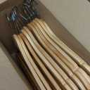 Kids Wooden Hangers 20 Pack, Natural Wooden Baby Hangers with Smooth Finish, Solid Wood Children Hanger for Clothes with Precisely-Cut Notches, Swivel Hook Baby Clothes Hanger for Closet