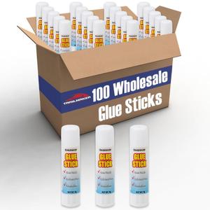 100 Pack Glue Sticks Bulk for Kids, Classroom, School, Crafts, Crafting, Scrapbooking - Dries Clear, Washable 100 Pack Wholesale Glue Sticks Bulk for Classroom Pack