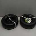 MARASTAR 00232-2PK Universal Fit Flat-Free 11x4.00-5 Tire and Wheel Assembly, Zero Turn Lawn Mower Replacement Tires, Smooth Tread, Adapter Kit included, 2 pack