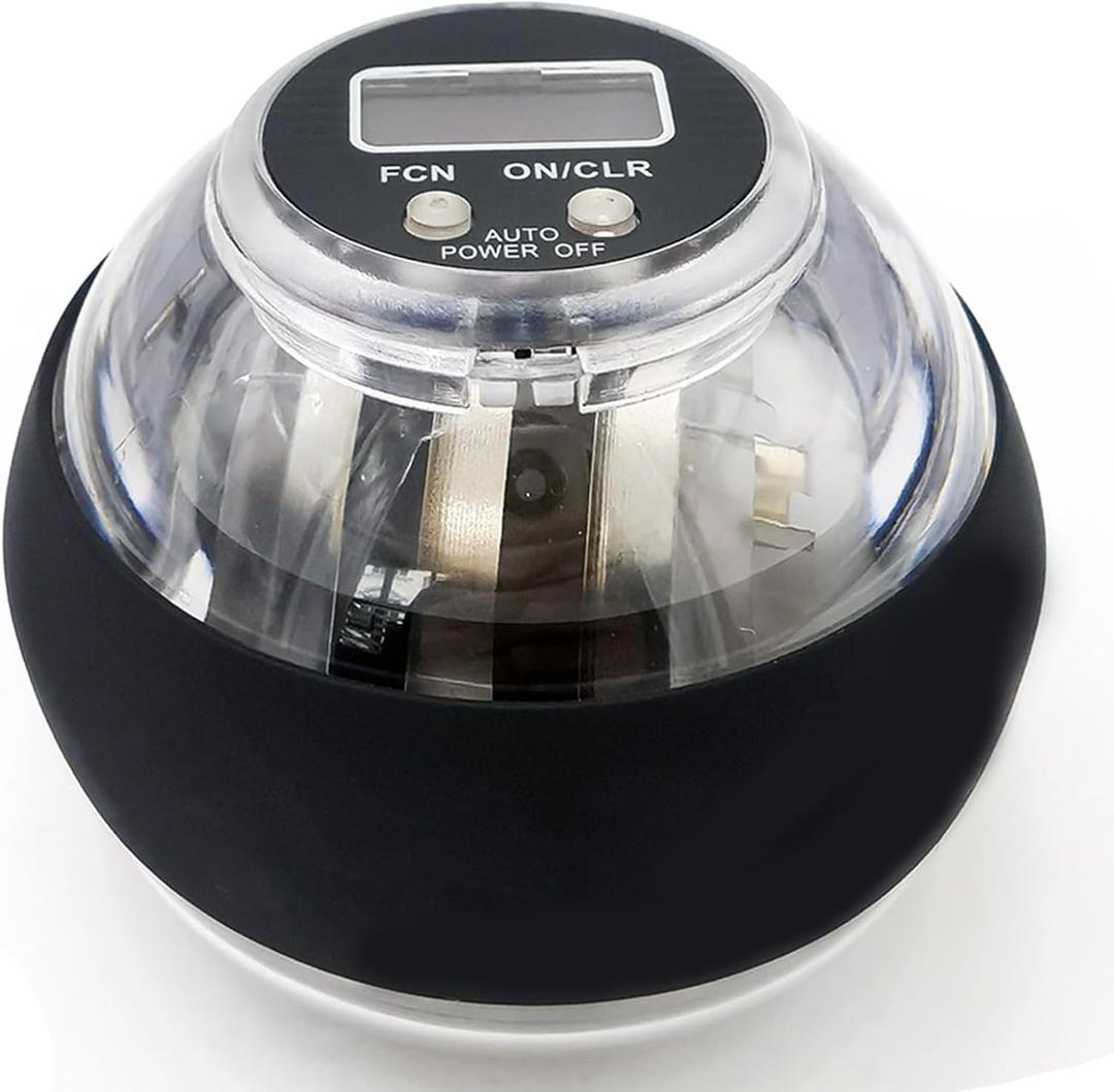 Wrist Trainer Ball, Torque Ball Hand Exerciser with Counter, Auto-Start Wrist Power Gyro Bal l with LED Lights for Strengthen Arms, Fingers, Bones and Muscles