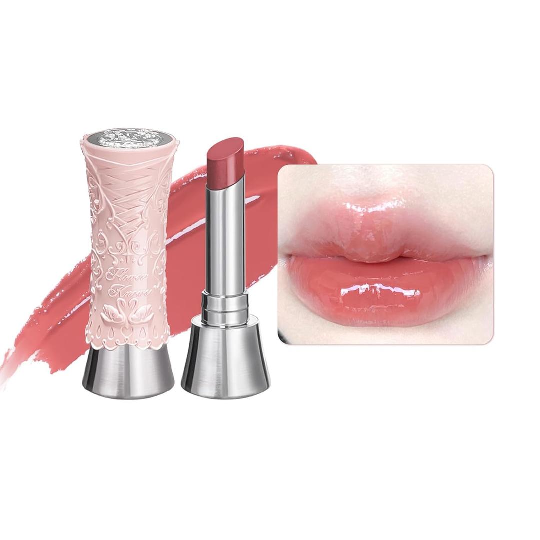 Flower Knows [GIFT] Swan Ballet Shine Lipstick,Hydrating Solid Lip Gloss,Moisturizing Nude peachy Tinted Lip Balm-Long Lasting Lip Gloss in Balm for Girls&Women,(B03 Sweet Heart) (0.12 Ounce (Pack of 1))