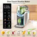 Slushie Machine for Home 15-60Mins - 88oz Slushy Machine Maker No Ice Needed Self Cleaning, Frozen Drink Machine, 7 Preset Programs for Margarita, Frapps, Milkshakes, Soda, Fruit Juice Slushies