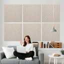 Minimalist Acoustic Wall Panels, Decorative Sound Absorbing Panels, 6 Pack