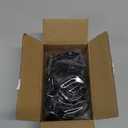 BOOMIBOO 36 Pack Curtain Rings with Clips, Drapery Clips with Rings, Hangers Drapes Rings, Drapery Rings 1.26 inch, Fits up to 1 inch Diameter Curtain Rod, for Hanging Drapes Bows Hat and So On (Black)