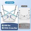 Loyoda 500lbs Shower Chair for Inside Shower with Reinforced Crossing Bar