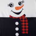 MOUSYA Women Dress Shirt Christmas Long Sleeve Tops Santa Printed Pullover Loose Plus Size T-Shirt Blouse with Pockets (White, S)