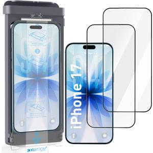 KUZOOM HD Clarity 9H+ Tempered Glass Screen Protector for iPhone 17/16Pro