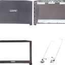 Replacement LCD Back Cover Rear Case Top Lid Hinges with Front Bezel for Acer Nitro 5 AN515-51 AN515-41 AN515-53 AN515-42 Series Laptop 60.Q2SN2.002 AP211000700 AP211000800